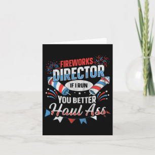 Carte Directeur de Fireworks 4 juillet drôle