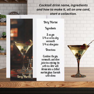 Carte Dirty Martini