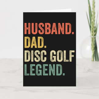 Carte Disc Golf Drôle de Papa Légende Fête des Pères
