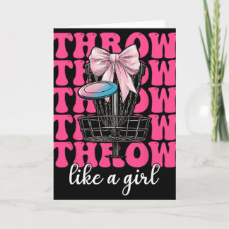 Carte Disc Golf Girl Mom Mother's Day Discgolf Throw Lik
