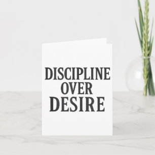 Carte Discipline sur le désir _ Citation motivationnelle