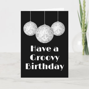Carte Disco Ball Salutation d'anniversaire Super