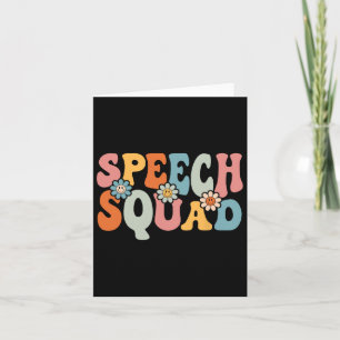 Carte Discours Squad Fun Byck To School Teachers Student