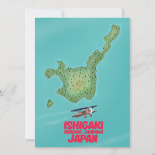 Carte d'Ishigaki Okinawa, Japon
