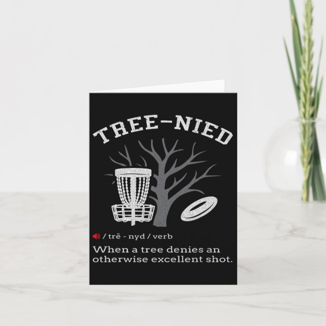 Carte Disk Golf - Funny Stupid Tree nied Iii (Devant)