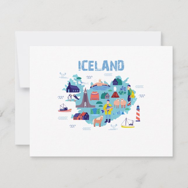 carte d'Islande (Devant)