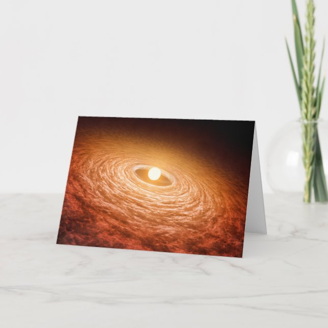 Carte Disque De Matériel Autour De Star Fu Orionis. (Devant)