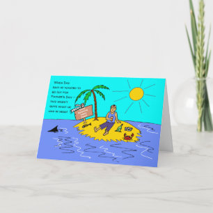 Carte Distances sociales drôle Fête des pères