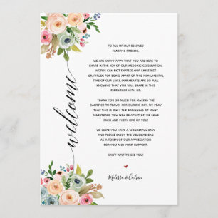 Carte d'itinéraire de calligraphie élégante pour m