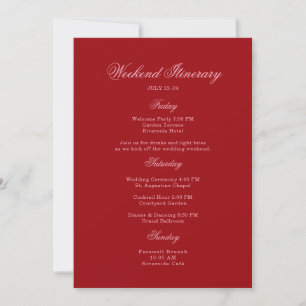 Carte d'itinéraire de mariage à l'écriture rose ro