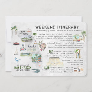 Carte d'itinéraire de week-end de mariage en Flori