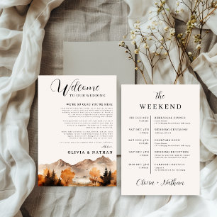 Carte d'itinéraire du week-end Mariage Automne Mou