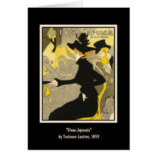 Carte : Divan Japonais par Toulouse-Lautrec
