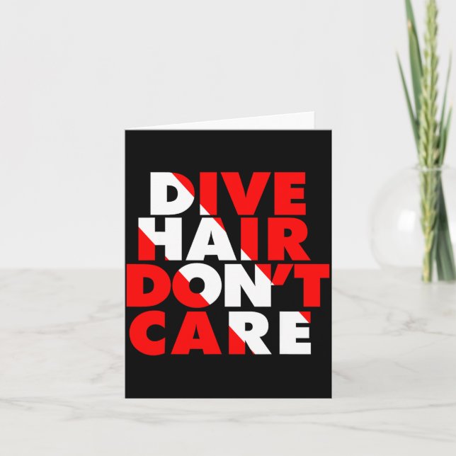 Carte Dive Hair Don't Care  (Devant)