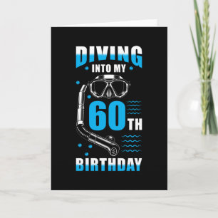 Carte Diver 60e anniversaire cadeau