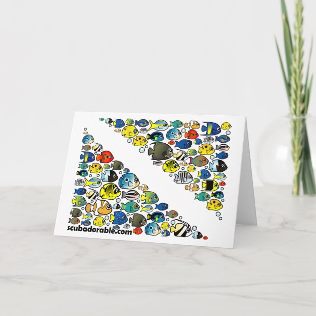 Carte Diver Scubadorable Diver Down (Devant)