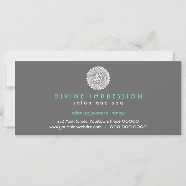 Carte Divine Impression Bleu Certificat cadeau (Devant)