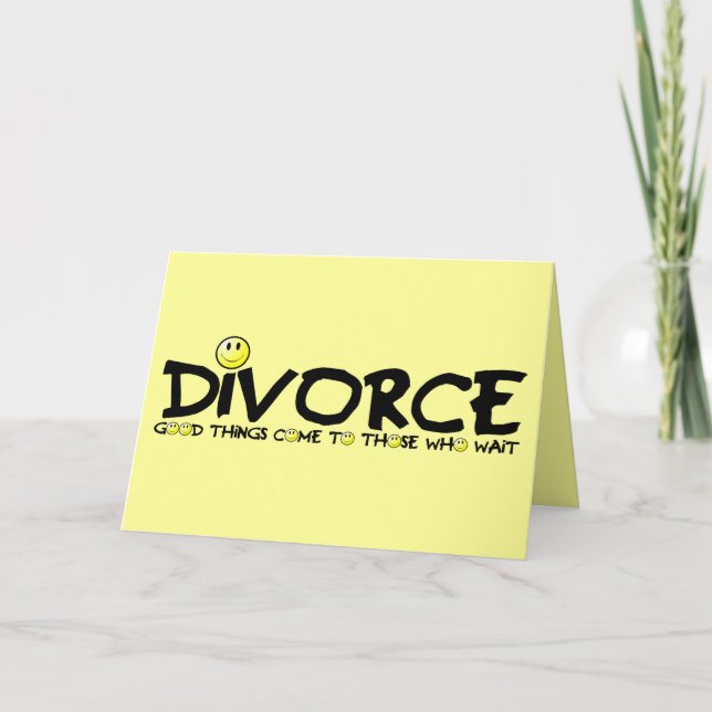 Carte Divorce plein d'esprit (Devant)