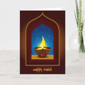 Carte Diwali heureux
