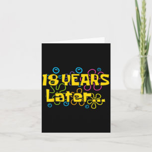 Carte Dix-huit 18 Ans Plus Tard Fête D'anniversaire Drôl