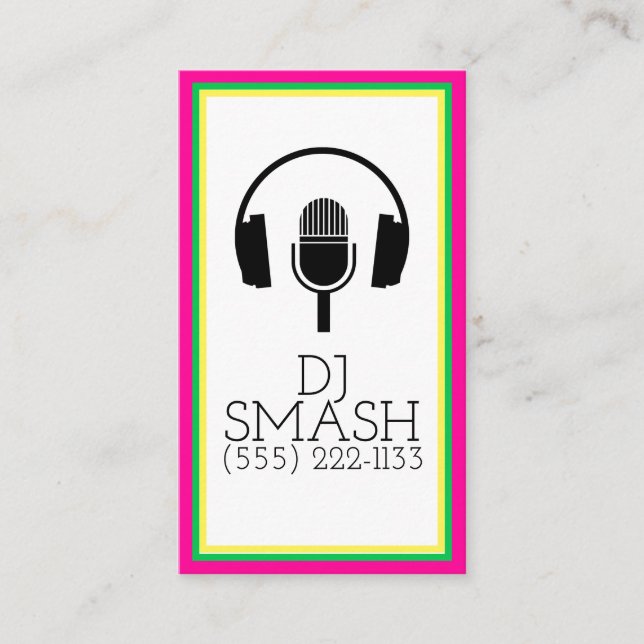 Carte DJ Musician Music Studio (Devant)