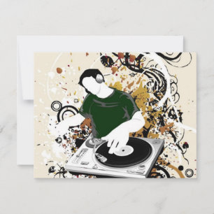 Carte dj vectoriel gratuit