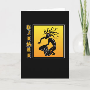 Carte Djembe Drum African Bongo Congas Music