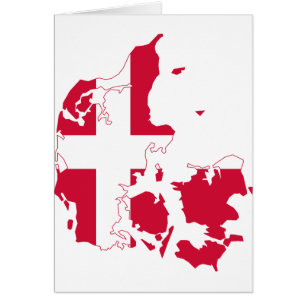 Carte DK de drapeau du Danemark