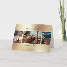 Carte do-it-yourself 5 anniversaire photo collage mariag