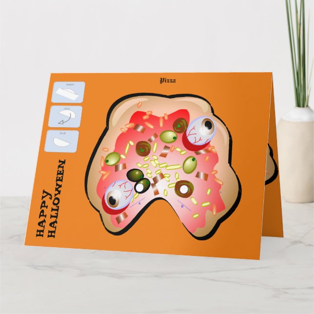 Carte do-it-yourself Masque de papier monstre Halloween  (Devant)