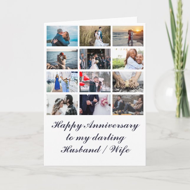 Carte do-it-yourself photo 12 | mariage anniversaire cou (Devant)