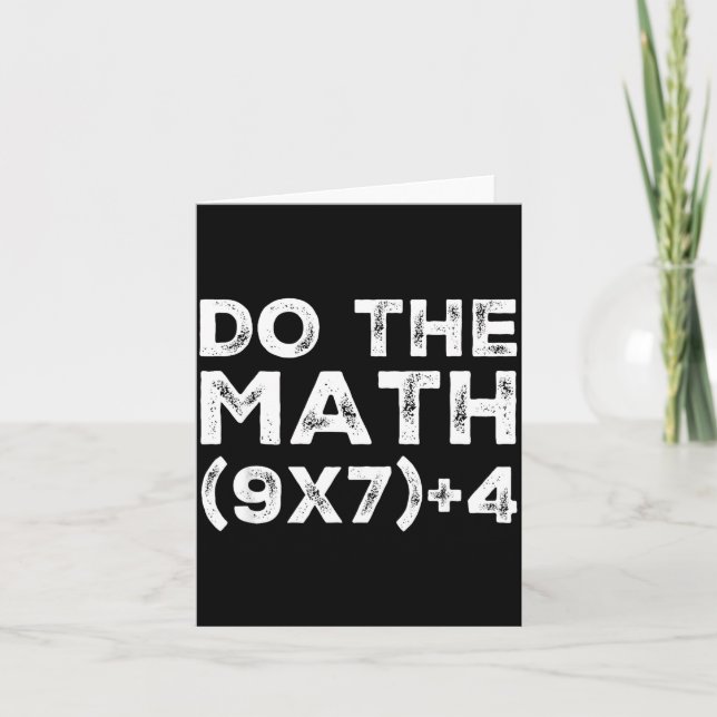 Carte Do The Math 67 Meme Funny Six Seven Teacher Studen (Devant)