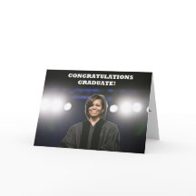 Carte d'Obama-Obtention du diplôme de Michelle