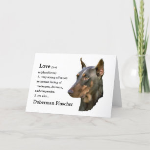 Carte Doberman Pinscher Cadeaux