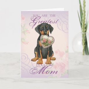 Carte Doberman Pinscher Heart Mom