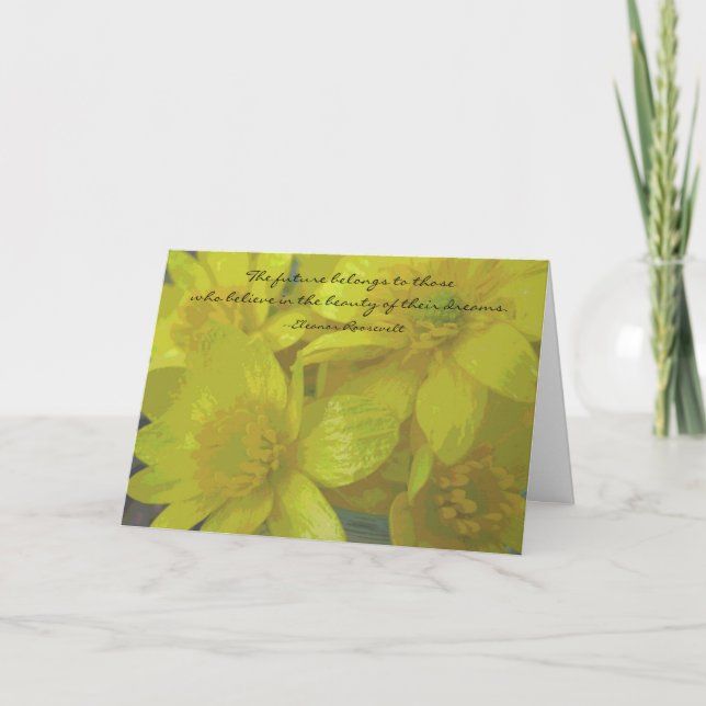 Carte d'obtention du diplôme de citation de rêves (Devant)