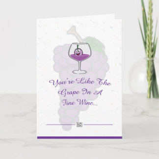 Carte d'occasion d'amateur de vin