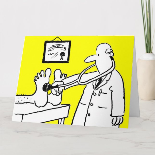 Carte Docteur avec stéthoscope (Devant)