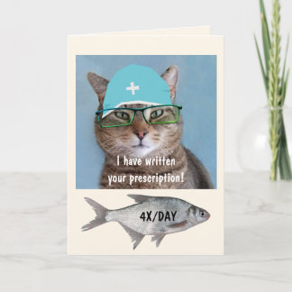 Carte Docteur Chat Et Poisson Se Font Bien