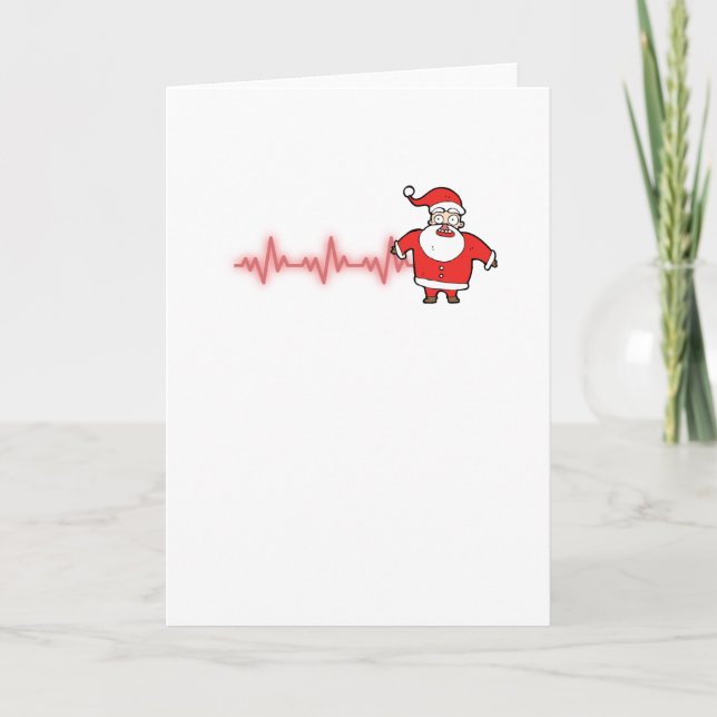 Carte Docteur drôle Nurse de Noël du père noël de (Devant)