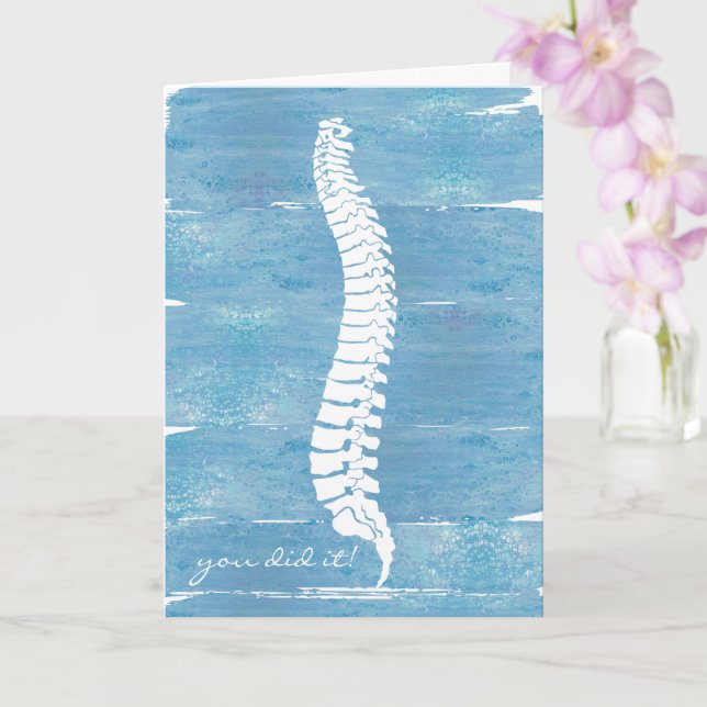 Carte Docteur en chiropratique - Diplôme de doctorat, di (Orchidée)
