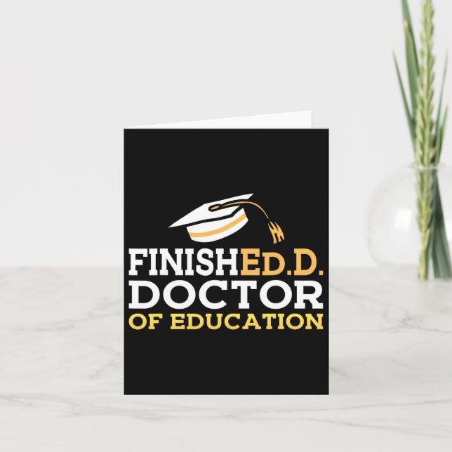 Carte Docteur En Éducation Doctorat Diplôme De Doctorat  (Devant)