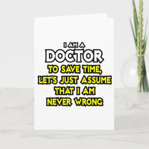Carte Docteur...Supposons Que Je Ne Me Trompe Jamais