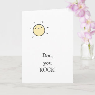 Carte Docteur, vous ROCK ! Merci oncologue