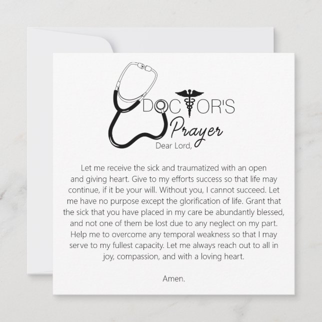 Carte Doctors Prayer (Devant)