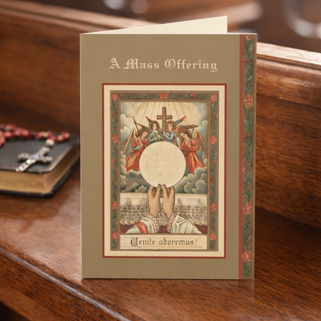 Carte d'offrande de Noël catholique (Créateur téléchargé)