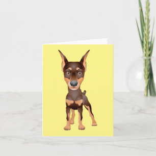 Carte Dog Blank Yellow Note Card