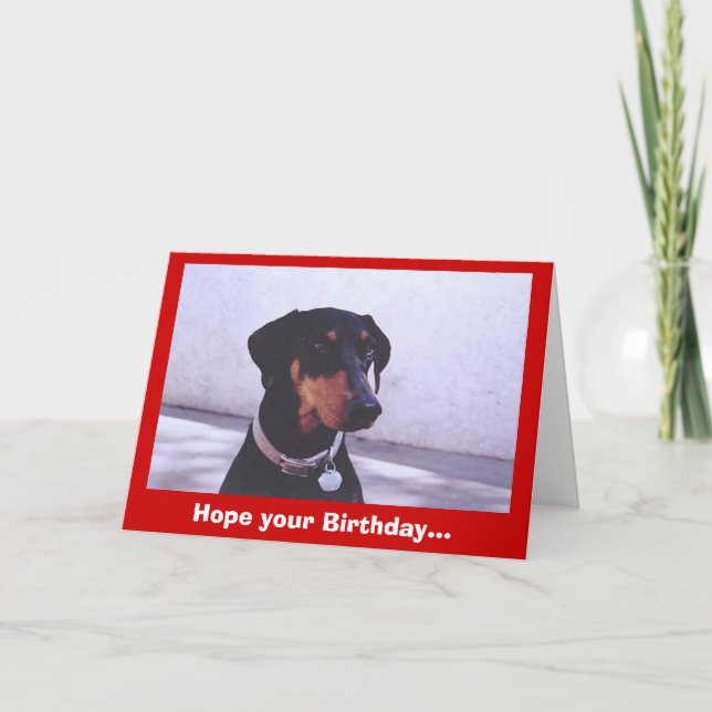 Carte Dog~gone Bon Anniversaire... (Devant)