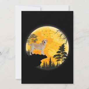 Carte Dog Lover Dog Halloween Full Moon