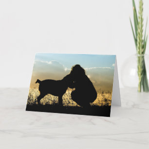 Carte Dog Sympathy Card Memorial Rainbow's End Poem
